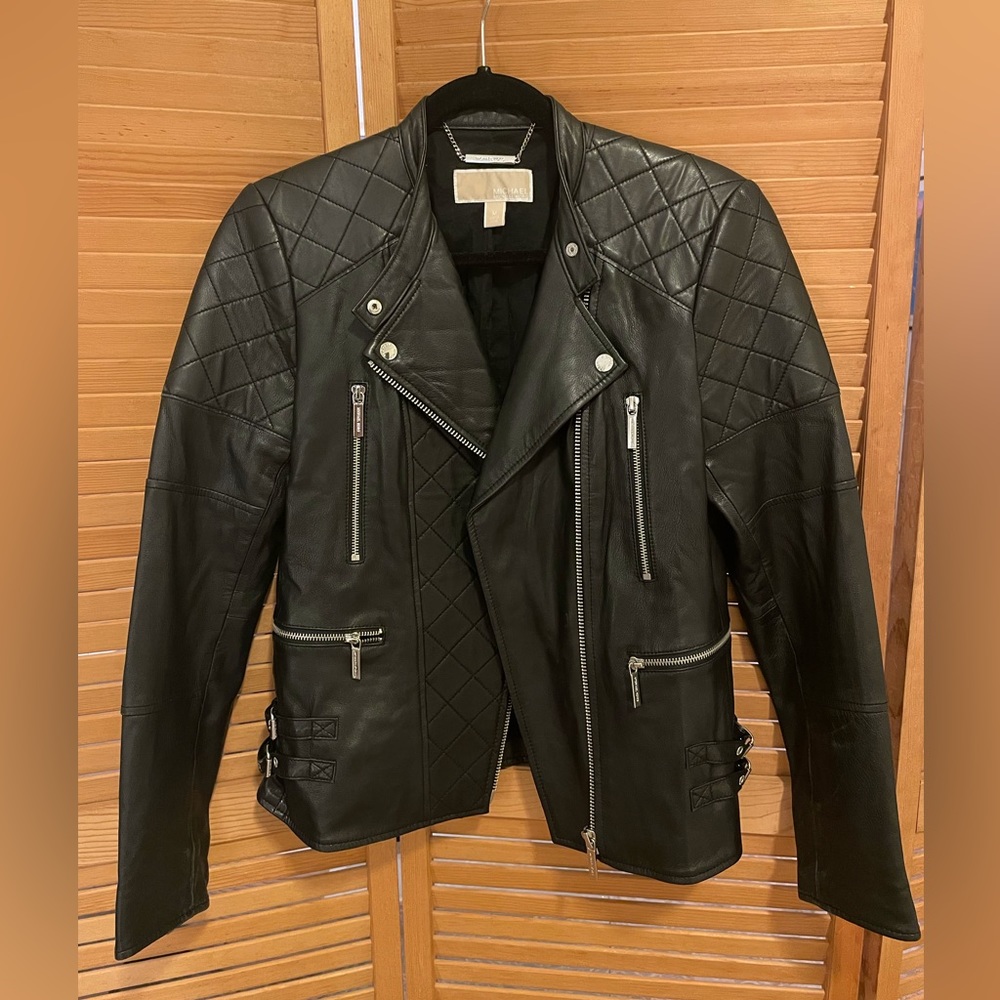 Michael Kors Moto Leather Jacket